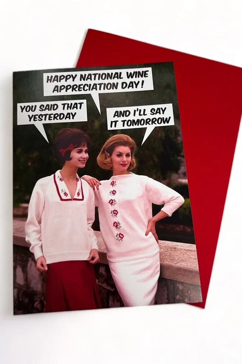 wine day card celebrate with joy